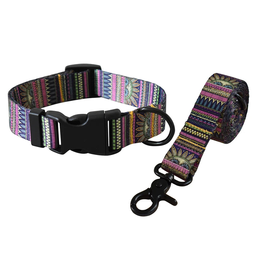 Dog walking training rope dog collar leash set pet cat straps for small medium dogs