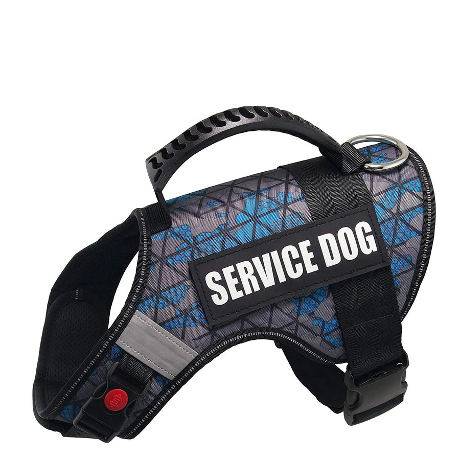 No-pull service dog vest with adjustable handle outdoor pet dog harness is suitable for small medium sized large dogs