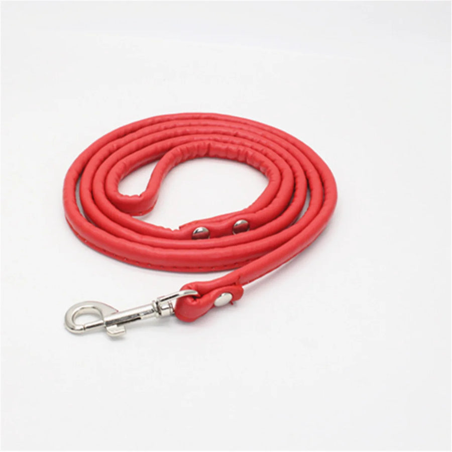 Genuine Leather Dog Leash – Stylish, Durable, Lightweight