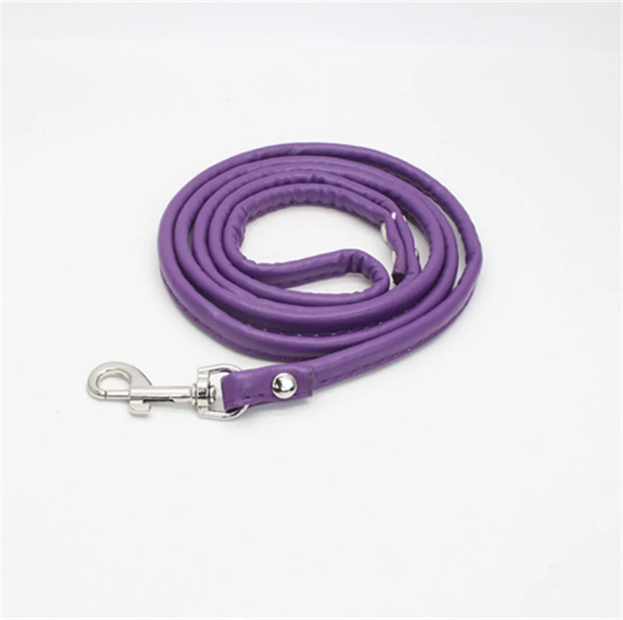 Genuine Leather Dog Leash – Stylish, Durable, Lightweight