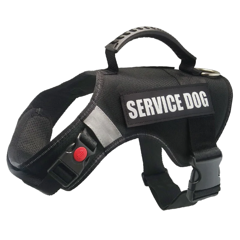 No-pull service dog vest with adjustable handle outdoor pet dog harness is suitable for small medium sized large dogs