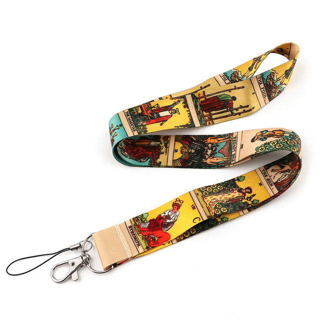 CB1177 Tarot Astrology Lanyard for keys ID Card Mobile Phone Straps USB Badge holder DIY Neck Strap Hang Rope Lariat Lanyards - Mariah´s Spiritual Treats