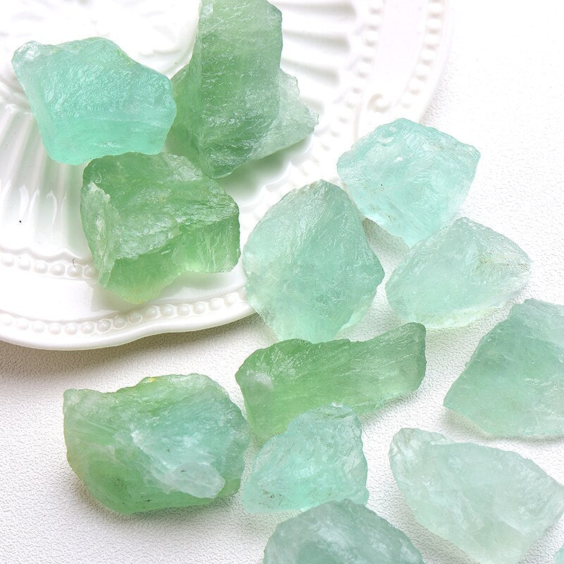 50g Natural Crystal Green Fluorite Tumbled Chips Crushed Stone Healing Crystal Jewelry Making Home Decoration Or Ffish Tank Sto - Mariah´s Spiritual Treats