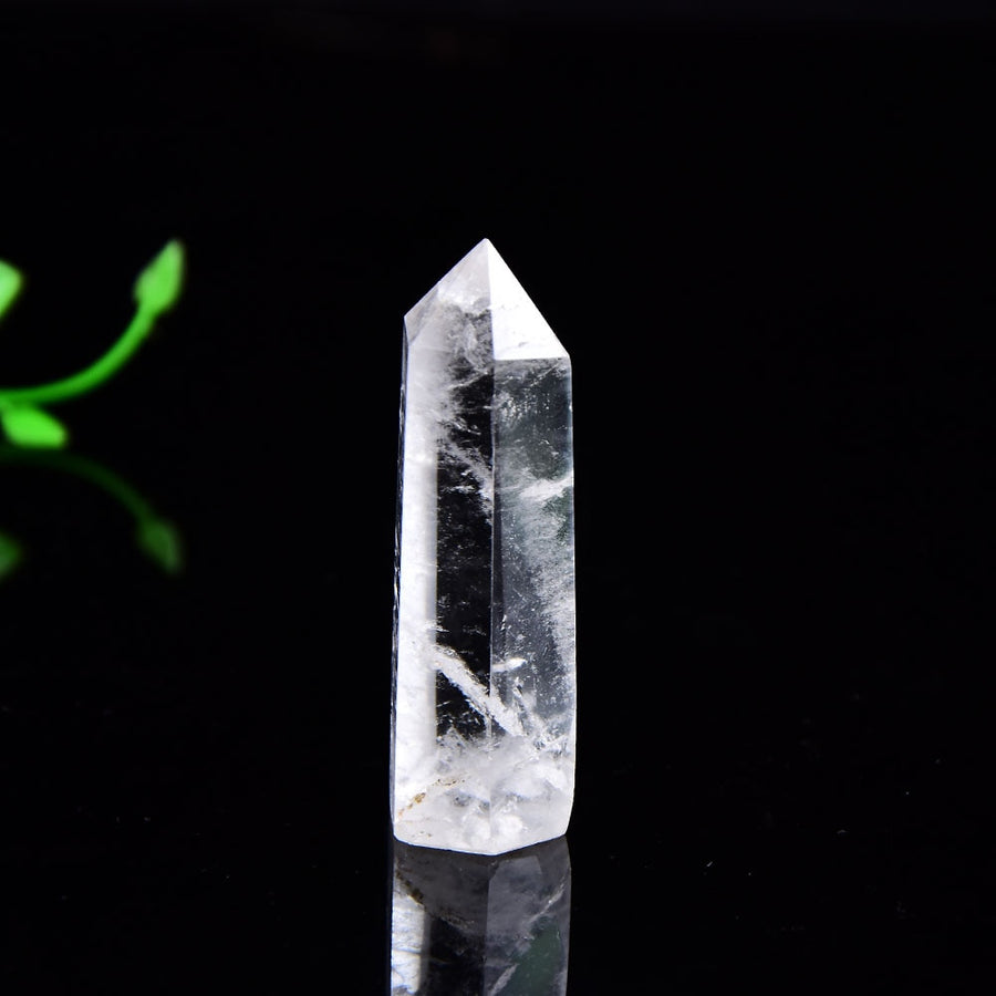 Natural Crystal Clear Quartz Transparency Quartz Point Healing Stone Hexagonal Prisms 50-80mm Obelisk Wand Stone Home Decor 1PC - Mariah´s Spiritual Treats