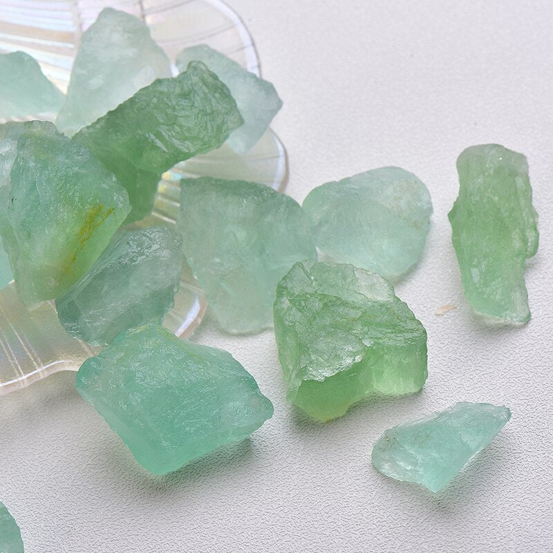 50g Natural Crystal Green Fluorite Tumbled Chips Crushed Stone Healing Crystal Jewelry Making Home Decoration Or Ffish Tank Sto - Mariah´s Spiritual Treats