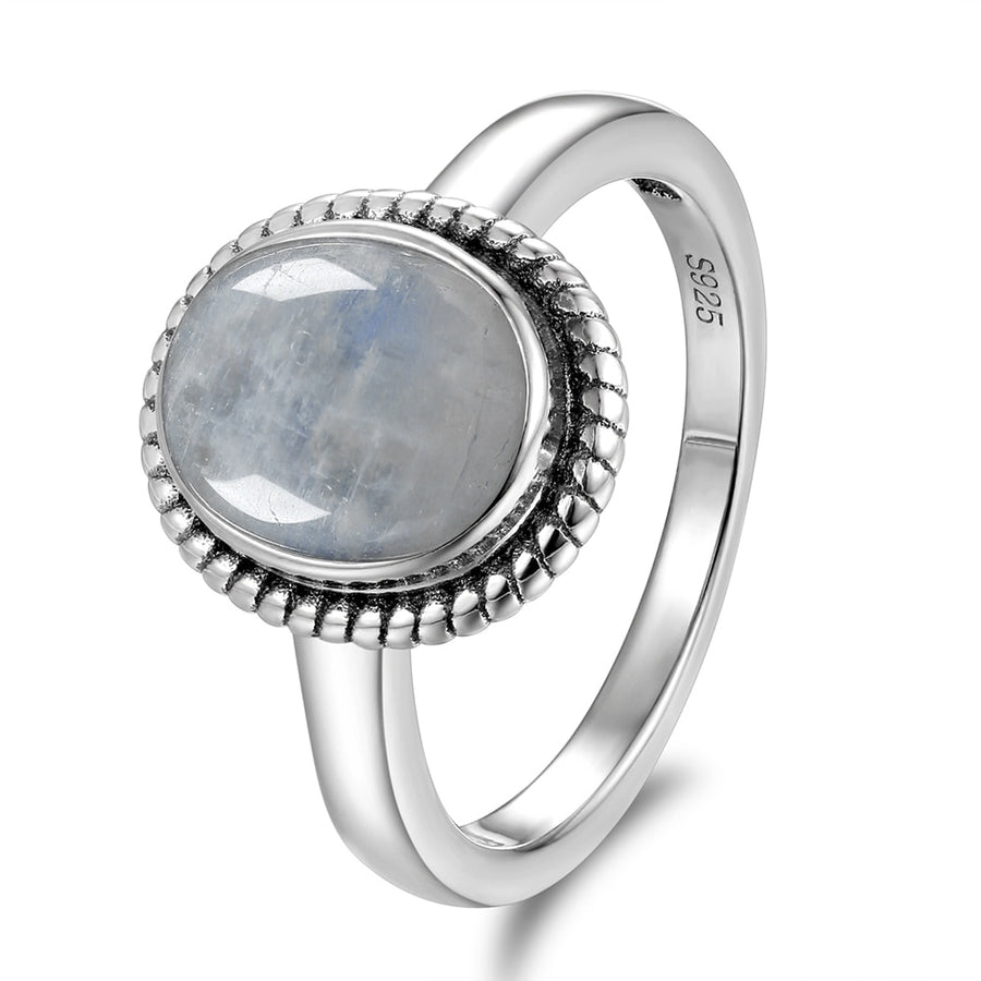 Moonstone & 925 Sterling Silver Ring - Love Attractor - Mariah´s Spiritual Treats