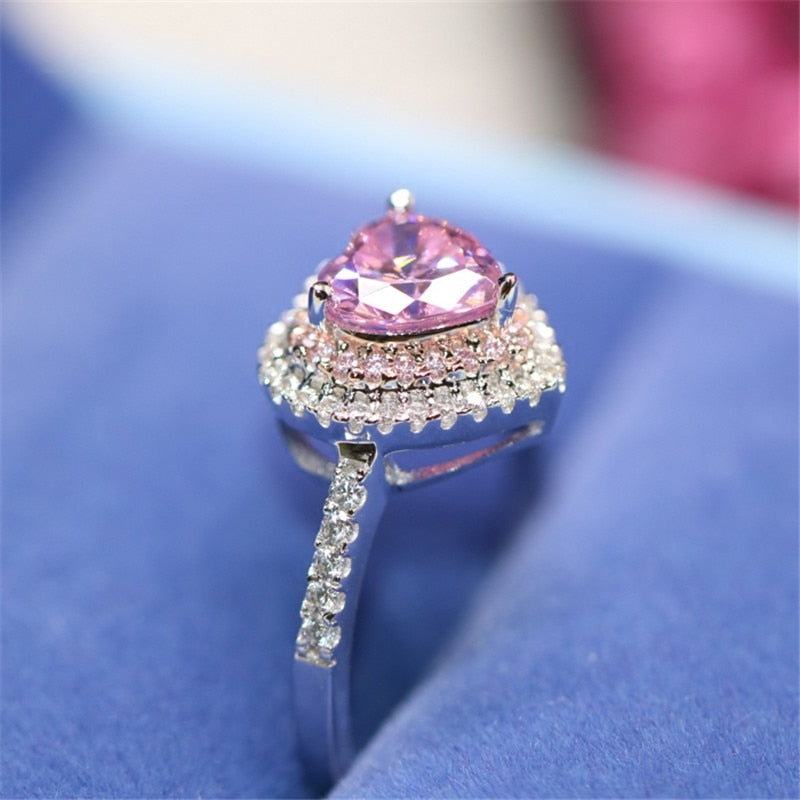 S925 Sterling Silver, Pink Topaz Ring - Mariah´s Spiritual Treats