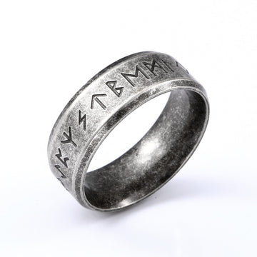 Cool Rune Rings, Stainless Steel / Solid Wood - Mariah´s Spiritual Treats