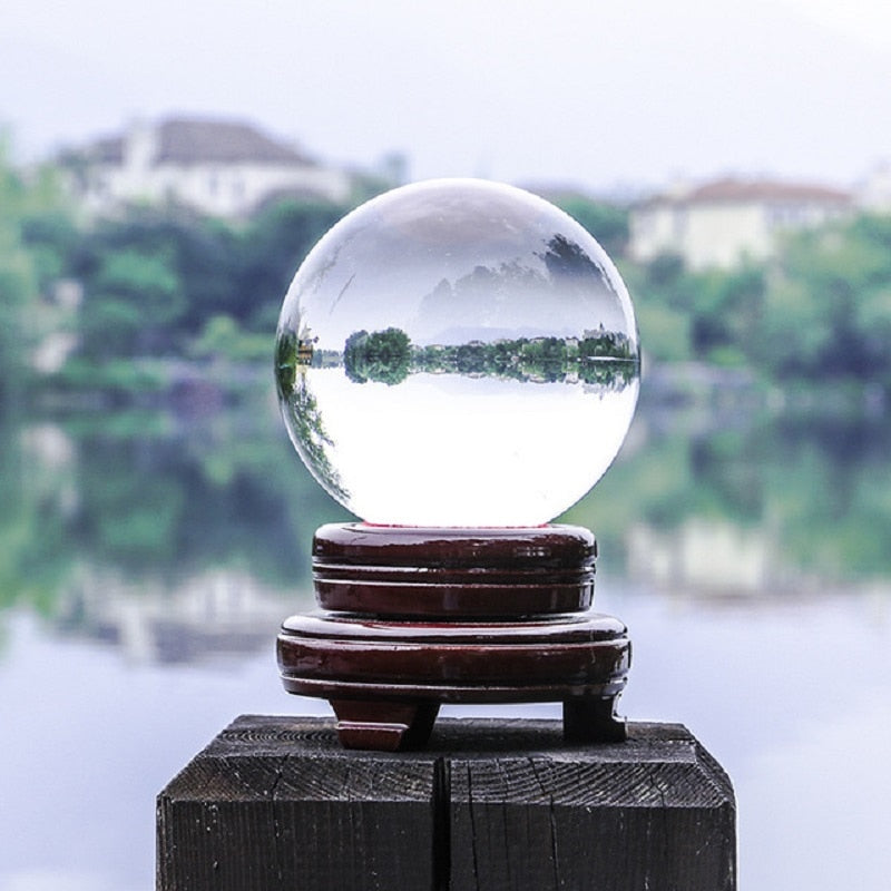 Crystal Ball, Clear Quartz - Wealth attractor - Mariah´s Spiritual Treats